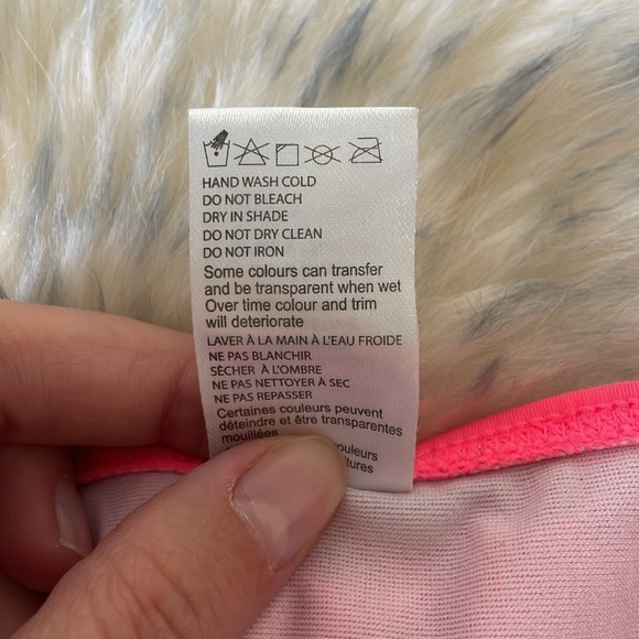 Billabong Coral Pink Fringe Bikini Bottoms Size 14 Swimwear Surf Beach Pool - Picture 4 of 10